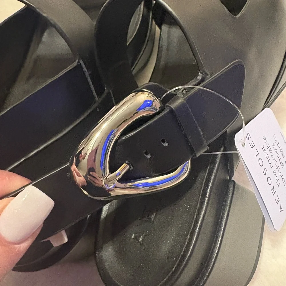 Aerosoles Black Women's Sandals sze9 - Picture 7 of 7